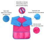 6 PCS/Set Children Painting Waterproof Stain-proof Backwards Cover-ups - Image 3