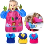 6 PCS/Set Children Painting Waterproof Stain-proof Backwards Cover-ups - Image 5