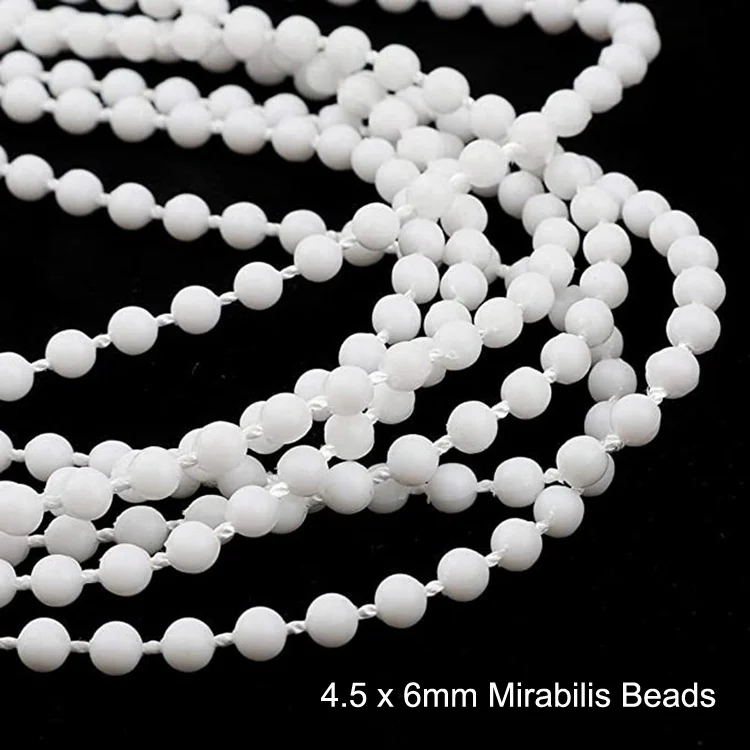TBD0602994301_B2.webp Shutter Venetian Blinds Curtain Accessories 4.5 x 6mm Mirabilis Beads - Image 3