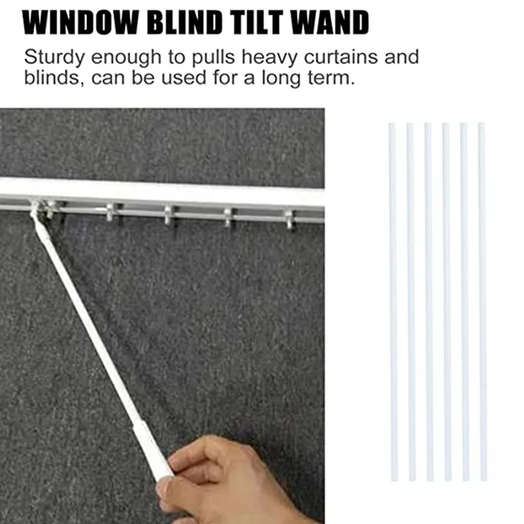 TBD0602995901_B4.webp 12 Inch Aluminum Alloy Rotary Rod Blinds Rod Adjustable Light Bar With Hook Handle - Image 5