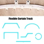 Model Steel Track Set Flexible Silent Slide Track Track with Hooks, Size: - Image 2