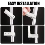 Model Steel Track Set Flexible Silent Slide Track Track with Hooks, Size: - Image 4