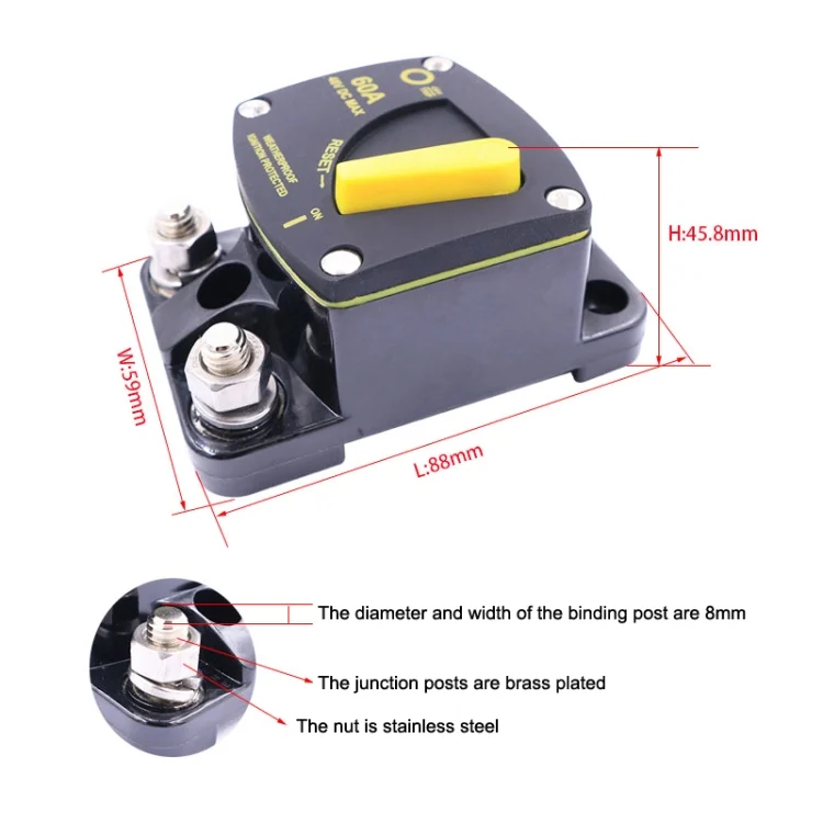 TBD0602996701_B4.webp CB6 Car RV Yacht Audio Restore Insurance Holder Switch - Image 5