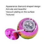 D001-2 Flash Electroplated Ball Cup Round Ball Straw Plastic Water Cup - Image 4