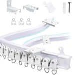 Model Steel Rail Bending Curtain Rail Flexible Guide Set, Size: - Image 2
