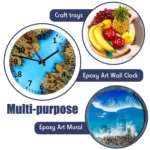 DIY Crystal Drip Rubber Round Table Mold Quicksand Table Silicone Mold - Image 7