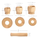 Kitchen Bamboo Garlic Pounder Food Stirrer - Image 3