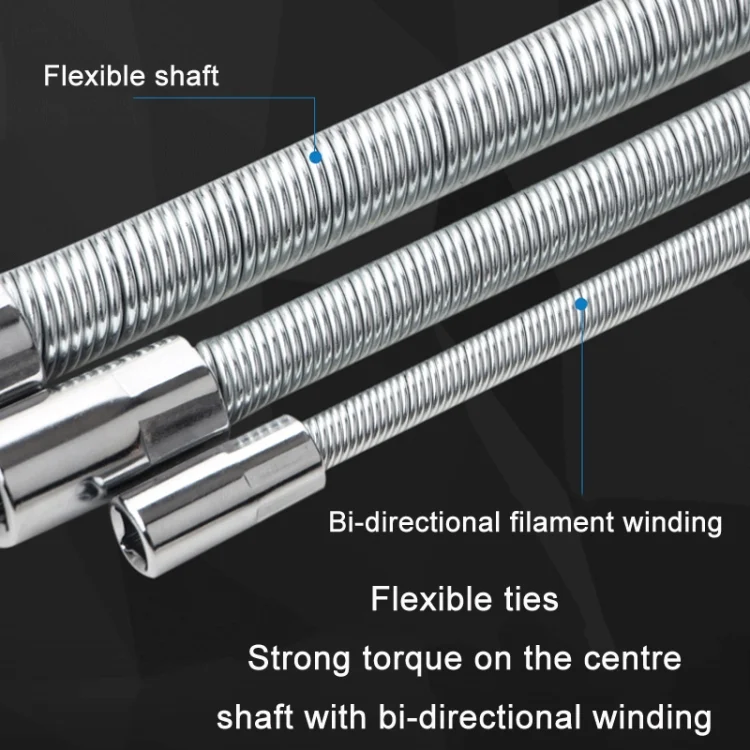 TBD0603000801_B2.webp 3 PCS/Set 1/4-3/8-1/2 Sleeve Extension Bendable Universal Joint Rod, Color: - Image 3