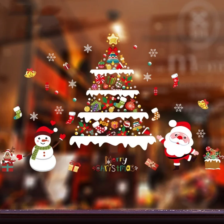 TBD0603001701.webp Christmas Decoration Stickers Scene Layout Window Static Stickers - Image 1