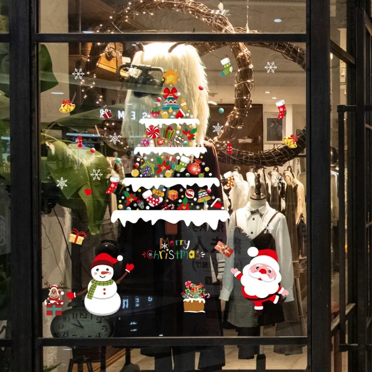 TBD0603001701_B1.webp Christmas Decoration Stickers Scene Layout Window Static Stickers - Image 2
