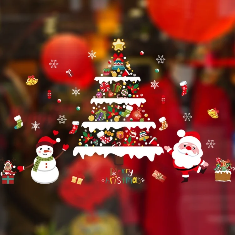 TBD0603001701_B4.webp Christmas Decoration Stickers Scene Layout Window Static Stickers - Image 5