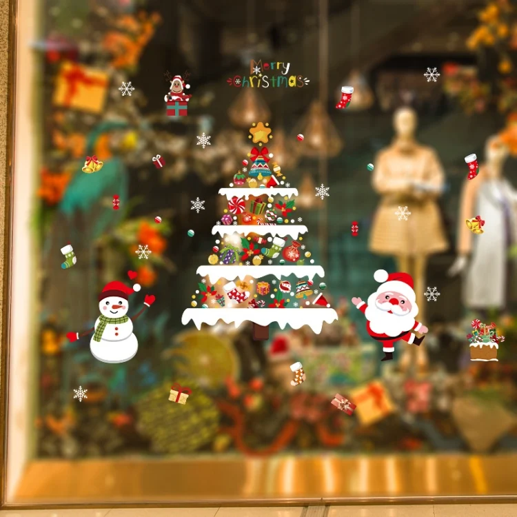 TBD0603001701_B5.webp Christmas Decoration Stickers Scene Layout Window Static Stickers - Image 6