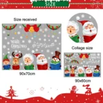 Christmas Old Man Snowflake Window Decoration Stickers - Image 2