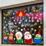 Christmas Old Man Snowflake Window Decoration Stickers - Image 3