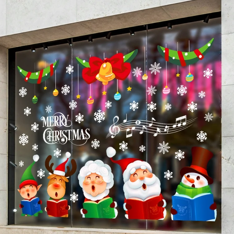 TBD0603001901_B2.webp Christmas Old Man Snowflake Window Decoration Stickers - Image 3