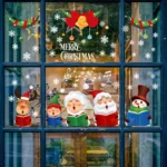 Christmas Old Man Snowflake Window Decoration Stickers - Image 5