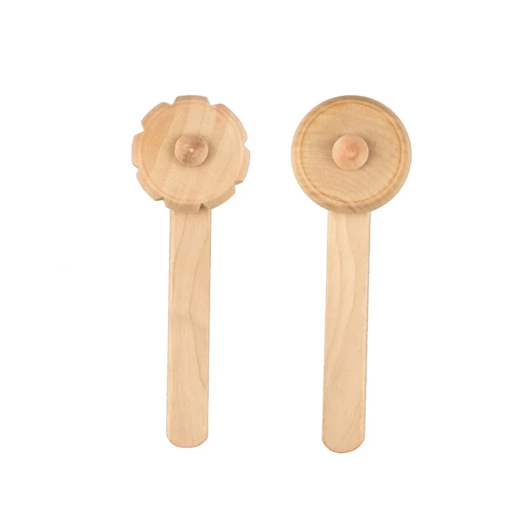 TBD0603016101_B2.webp Plasticine Accessory DIY Slime Play Dough Wooden Tools Roller Stamp Rolling Pin Spoon - Image 3