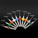 10 In 1 PCB Tungsten Steel Drill Bits Carving Miniature Drill Bits, Size: - Image 6