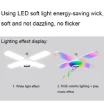 Smart Remote Control Colorful Folding Music Bulb Light with Audio Function, Spec: - Image 4