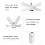 Smart Remote Control Colorful Folding Music Bulb Light with Audio Function, Spec: - Image 6