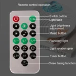 K-1106 Flying Saucer Projection Light Starry Empty Northern Light Projection Lamp - Image 4