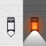 X-A18 59 LED Solar LED Flame Human Sensor Lights Garden Lights