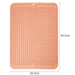 TPR Thickened Thermal Pad Wave Pattern Drain Anti-Slip Mat - Image 2