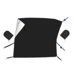Car Front Window Snow Coated Silver Cloth Anti-freeze Sun Blocker Cover - Image 2