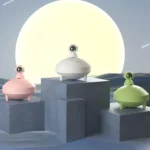 Astronaut Astronaut Humidifier Home Air Sprayer Sunset Lights - Image 2