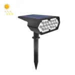 19LED Solar Plug-in Lawn Spotlight Garden Villa Lighting Wall Lamp