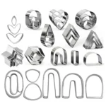 36 In 1  Stainless Steel Polymer Clay Earring Cutters Baking Mould - Image 2
