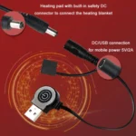 Portable USB Smart Heating Multifunctional Pillow Electric Heating Blanket - Image 3