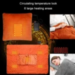 Portable USB Smart Heating Multifunctional Pillow Electric Heating Blanket - Image 5