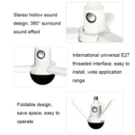 ZSCPH-001 40W Multifunctional Bluetooth RGB Colorful Three-Leaf Music Atmosphere Light, Size: - Image 5