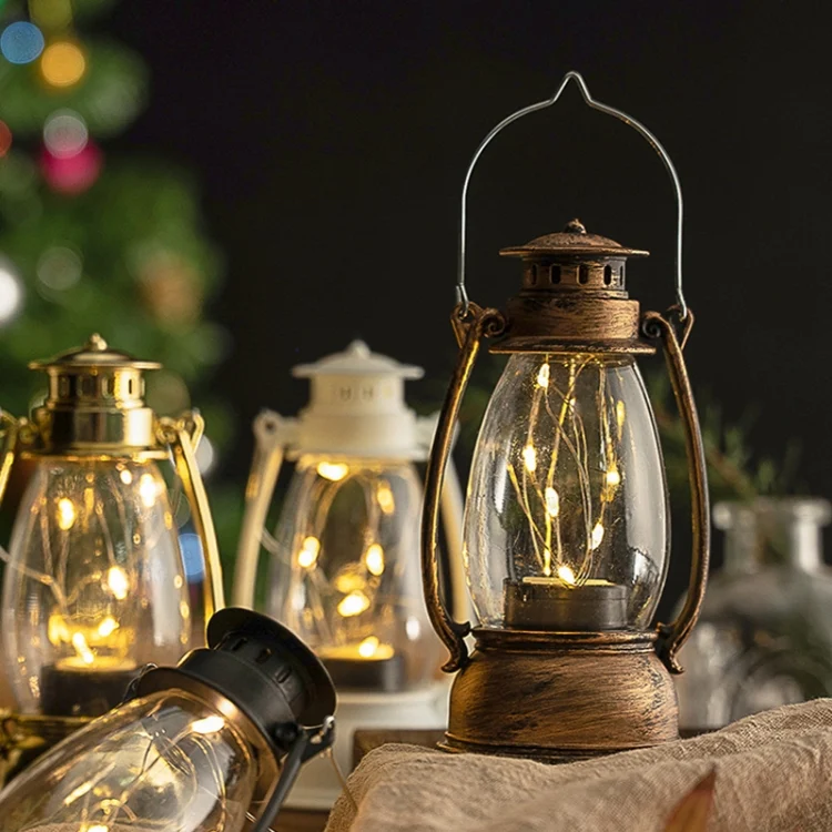 TBD0603050801_B4.webp Retro Lantern Table Decoration Christmas Scene Decoration Simulation Oil Lamp - Image 5