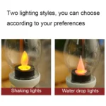 Retro Luminous Kerosene Lamp Christmas Simulation Oil Lamp Decoration, Spec: - Image 4