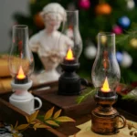 Retro Luminous Kerosene Lamp Christmas Simulation Oil Lamp Decoration, Spec: - Image 6