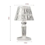 2 PCS 1.5V Diamond Ambience Desk Lamp LED Crystal Night Light, Spec: - Image 3