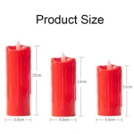 2 PCS Electronic Candle Light Swinging Wick Simulation Candle Lamp - Image 3