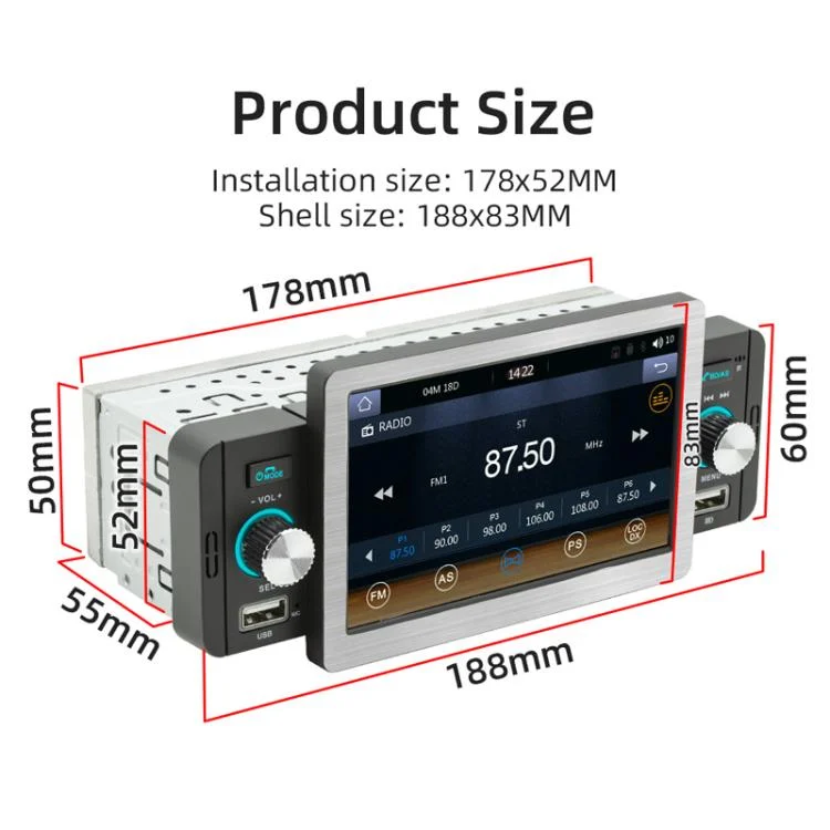 TBD06030553_B2.webp 5 inch Bluetooth AUX Mobile Phone Interconnection USB Interface Car MP5 - Image 3