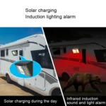 Solar Alarm Wall Light RV Camping Infrared Induction Light - Image 3