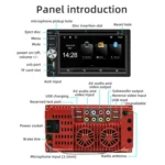 6.2 inch Bluetooth AUX Mobile Phone Interconnection USB Interface Car DVD - Image 4