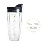 For Nutri Ninja Auto IQ Series Blenders 710ML(24oz) Measuring Scale Cup Mug - Image 3