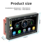 7 Inch Wireless CarPlay Mobile Phone Interconnection Car MP5 - Image 3