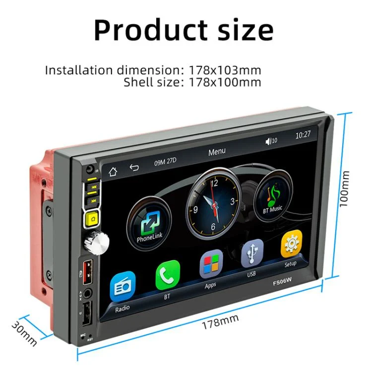 TBD06030614_B2.webp 7 Inch Wireless CarPlay Mobile Phone Interconnection Car MP5 - Image 3