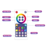 3m USB Illusion Music Neon 16 Million Color DIY Light Strip, Specification: Bluetooth - Image 3