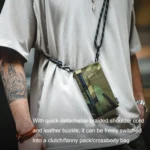 Maden TSS2207203 Retro Messenger Bag Single-shoulder Outdoor Hand-held Fanny Pack Phone Bag - Image 5