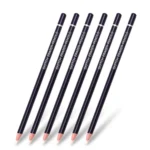 6pcs /Pack Artist Highlight Eraser Pencils Pen Shape Erasers Sketch Pencil - Image 2