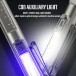 DT005 LED White + Yellow Pen Light Rechargeable Flashlight Doctor Nurse Pen Lighting - Image 4