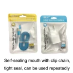 100PCS XC-0014 USB Data Cable Packaging Bags Pearl Light Ziplock Bag, Size: - Image 3